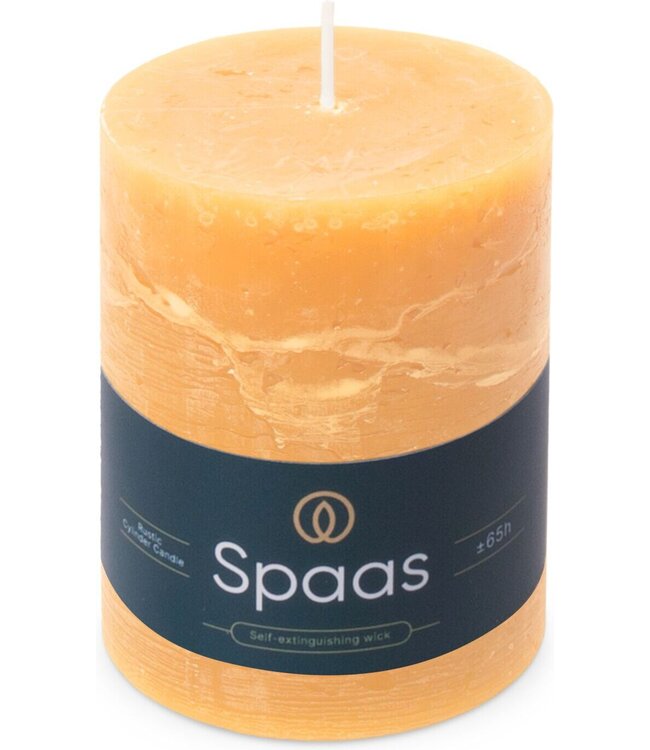 Spaas  Rustieke kaars - dia.8H11cm - zand