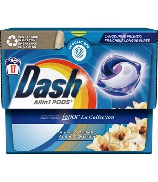 Dash All in 1 Pods - 17 stuks - Lenor Amber & Orchidee