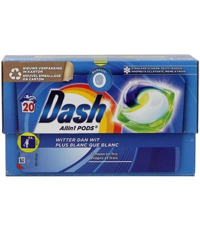 Dash All in 1 Pods - 20 stuks - Witter dan wit