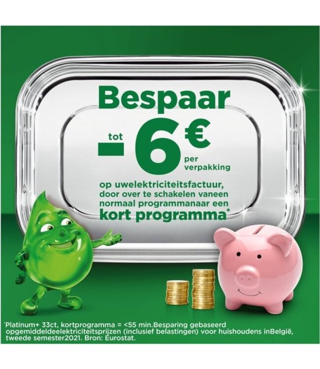 Dreft Platinum Plus All In One Vaatwastabletten - 16 stuks -  Fresh Herbal Breeze