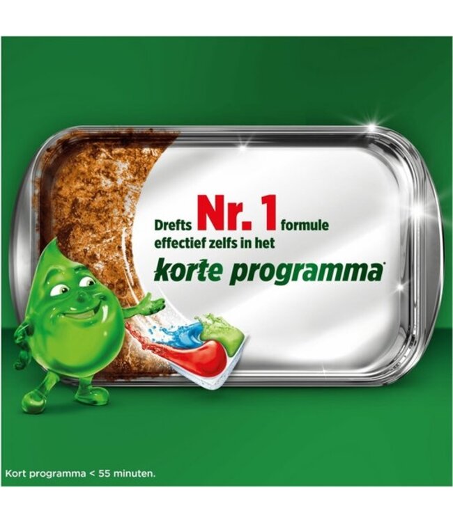 Dreft Platinum Plus All In One Vaatwastabletten - 16 stuks -  Fresh Herbal Breeze