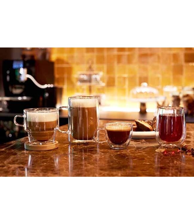 Cosy & Trendy Cafe Latte glas - set 2 - dubbelwandig - 300ml - Omagio