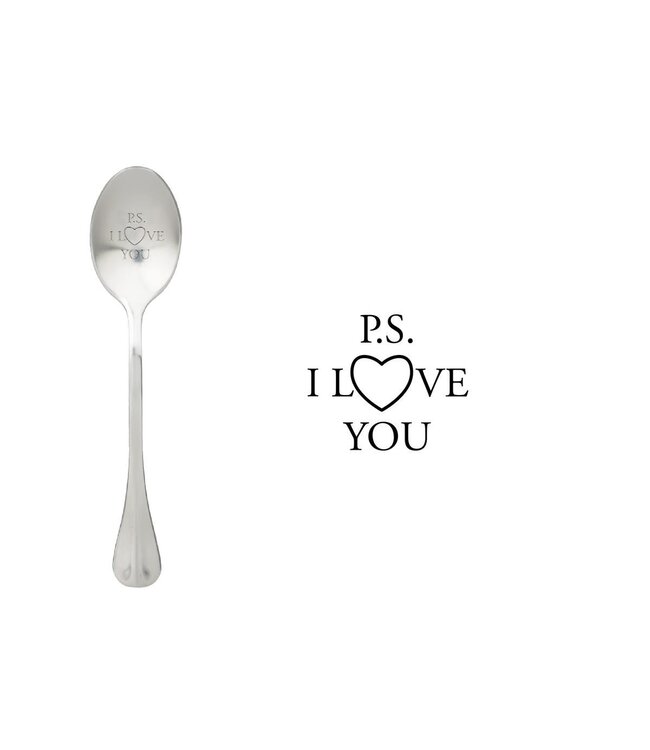 One message spoon Lepel - 15cm - P.S. I love you