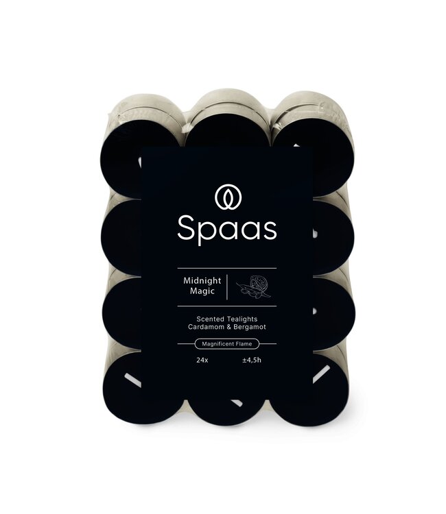 Spaas  Geurtheelichten - 24 stuks  - Midnight Magic