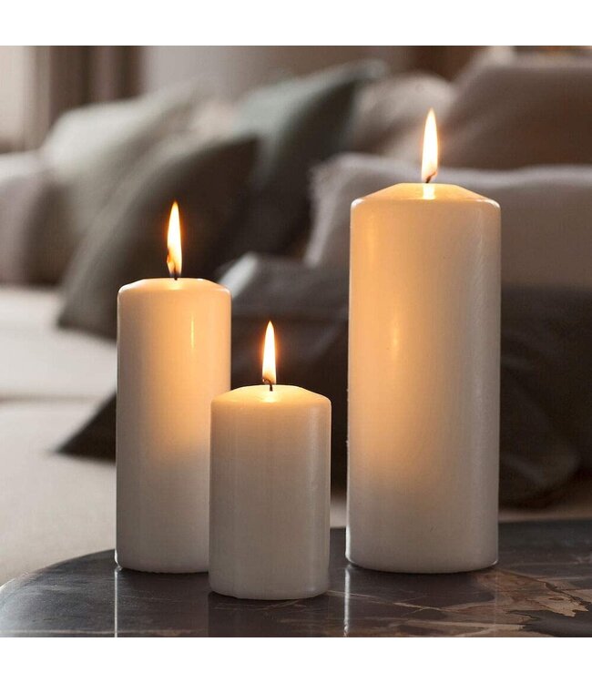 Spaas  Geurloze cilinderkaars - dia.60H100mm - ivoor