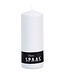 Spaas  Geurloze cilinderkaars - dia.80H200mm - Wit