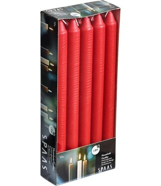 Spaas  Huishoudkaars - set van 10 - rood