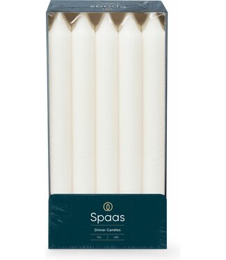 Spaas  Huishoudkaars - set van 10 - wit