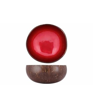 Noya Cocosbowl - Schaal/Kom kokosnoot - dia.14cm - Metallic Red Paint