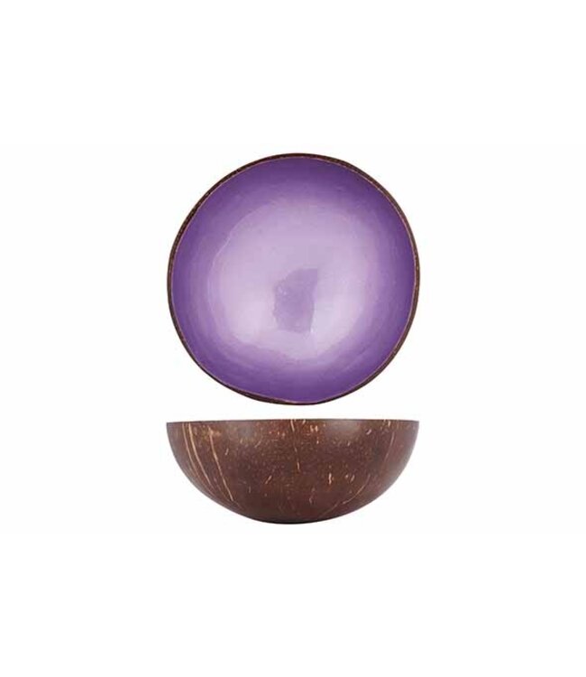 Noya Cocosbowl - Schaal/Kom kokosnoot - dia.14cm - Metallic Purple Paint