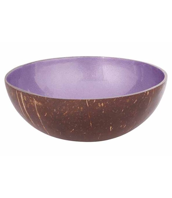 Noya Cocosbowl - Schaal/Kom kokosnoot - dia.14cm - Metallic Purple Paint
