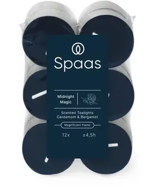 Spaas  Geurtheelichten - 12 stuks  - Midnight Magic