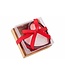 Cosy @ Home Geurkaars - hart - rood - glas - 8x8H4cm