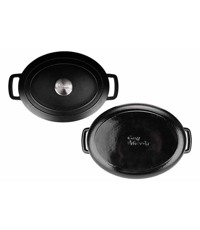 Cosy & Trendy Gietijzeren Kookpot - 31x24H12cm - 6L - Zwart