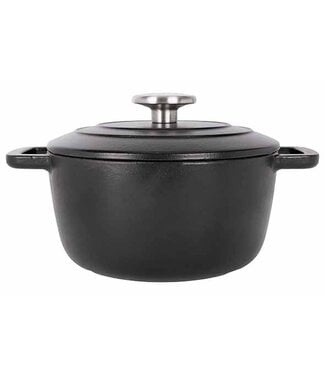 Cosy & Trendy Gietijzeren Kookpot - dia.20H10,5cm - 2,7L - Zwart