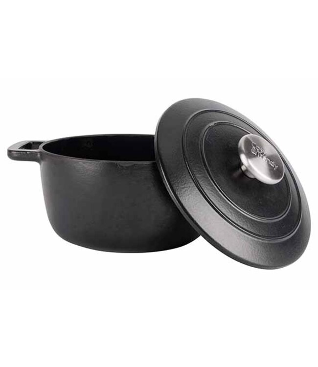 Cosy & Trendy Gietijzeren Kookpot - dia.20H10,5cm - 2,7L - Zwart