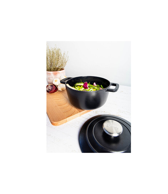 Cosy & Trendy Gietijzeren Kookpot - dia.20H10,5cm - 2,7L - Zwart