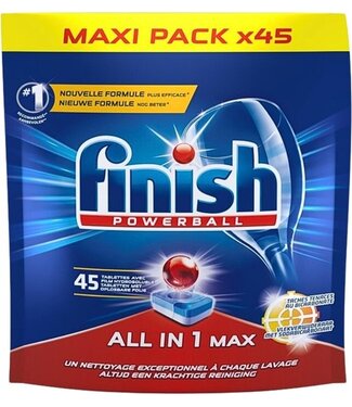 Finish All in 1 Max Powerball Vaatwastabletten - 45 Stuks - Copy