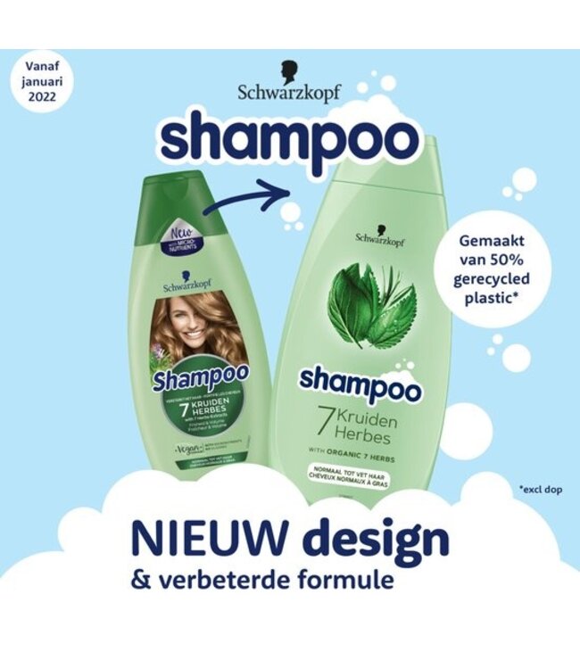 Schwarzkopf Shampoo - 400ml - 7 kruiden