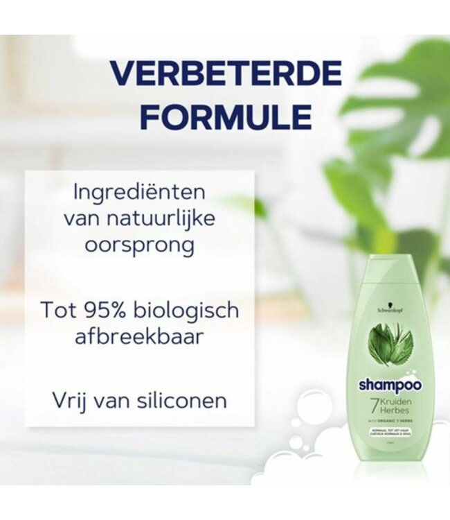 Schwarzkopf Shampoo - 400ml - 7 kruiden