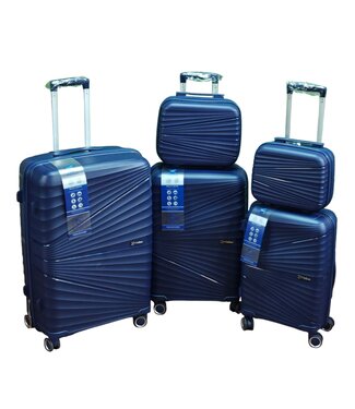Byilalbao Kofferset - 5 delig - blauw - met TSA slot