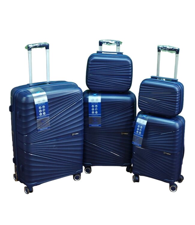 Byilalbao Kofferset - 5 delig - blauw - met TSA slot