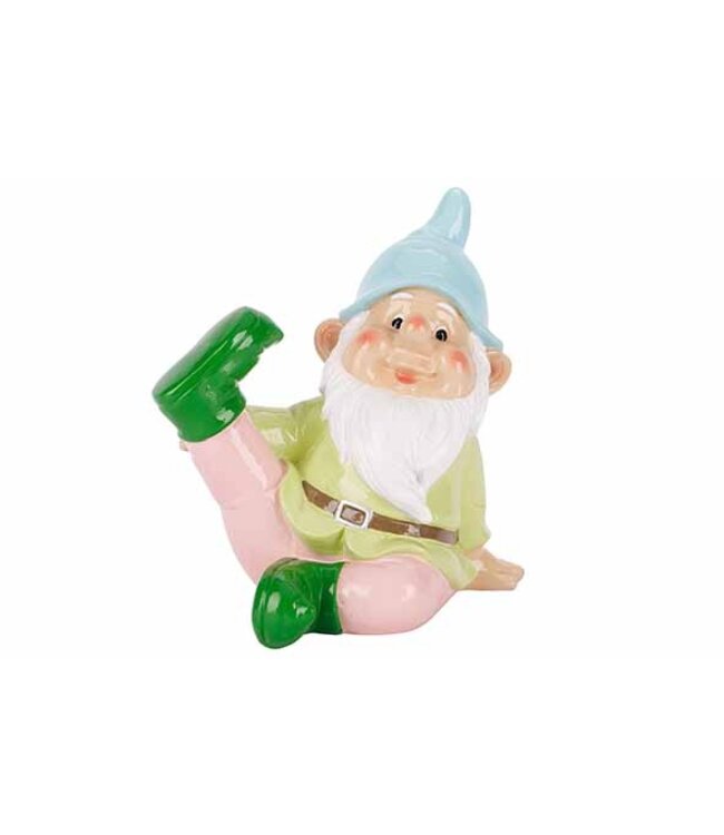 Cosy @ Home Kabouter zittend - H21cm - Resin