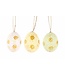 Cosy @ Home Paasei - 12 stuks - flowers - dia.6cm
