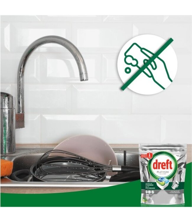 Dreft Platinum All in One - Vaatwascapsules - 43 stuks