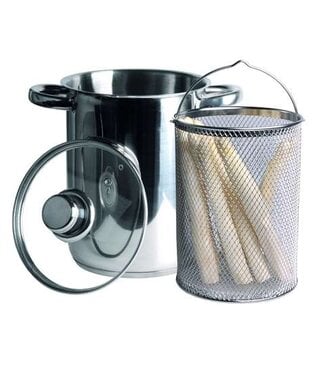 Cosy & Trendy Asperge kookpot - dia16H21cm - met deksel - RVS