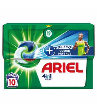 Ariel 4 in 1 Pods - 10 stuks - Active Geurbestrijding