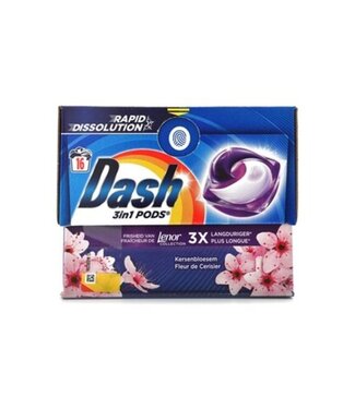 Dash 3 in 1 Pods - 16 stuks - Lenor Kersenbloesem