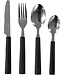 Benson 16-delige bestekset - Modern design - Zwarte handvaten - RVS