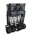 Benson Opvouwbare bolderkar - extra brede wielen - 100 kg laadvermogen - zwart
