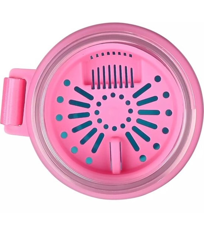 Benson Drinkfles 750 ml - Blauw/Roze - Met Zeef en Draaglus