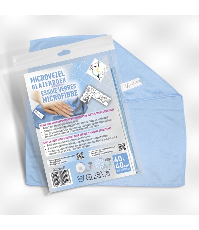 Koala Glazendoek Microvezel 40 x 40 cm