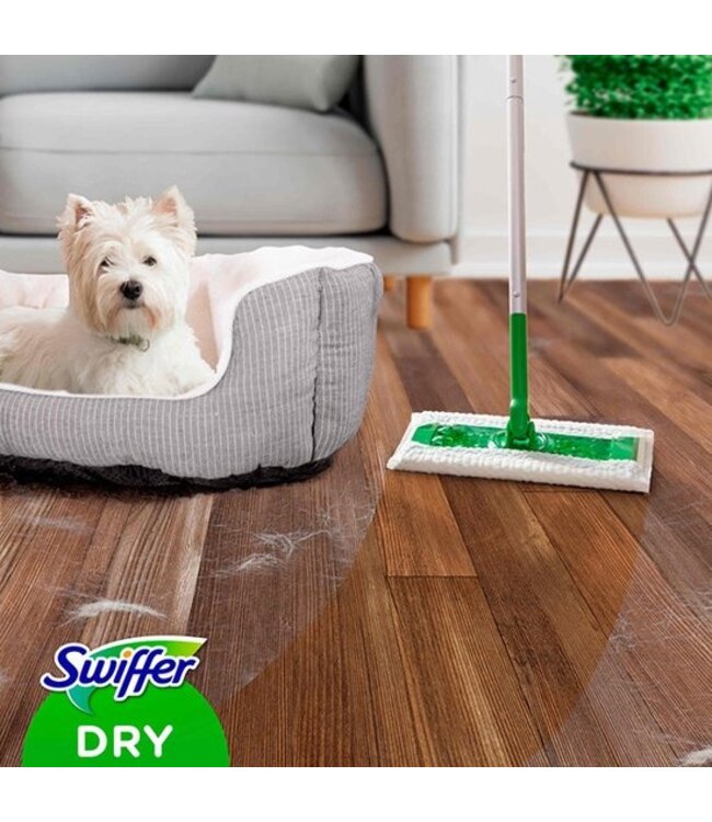 Swiffer Starterskit vloerwisser met 8 Stofdoeken en 3 Natte Doeken