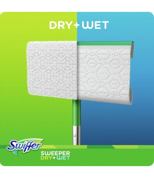 Swiffer Starterskit vloerwisser met 8 Stofdoeken en 3 Natte Doeken