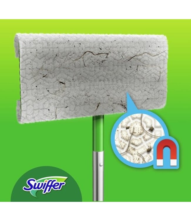 Swiffer Starterskit vloerwisser met 8 Stofdoeken en 3 Natte Doeken