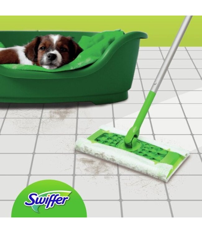 Swiffer Starterskit vloerwisser met 8 Stofdoeken en 3 Natte Doeken