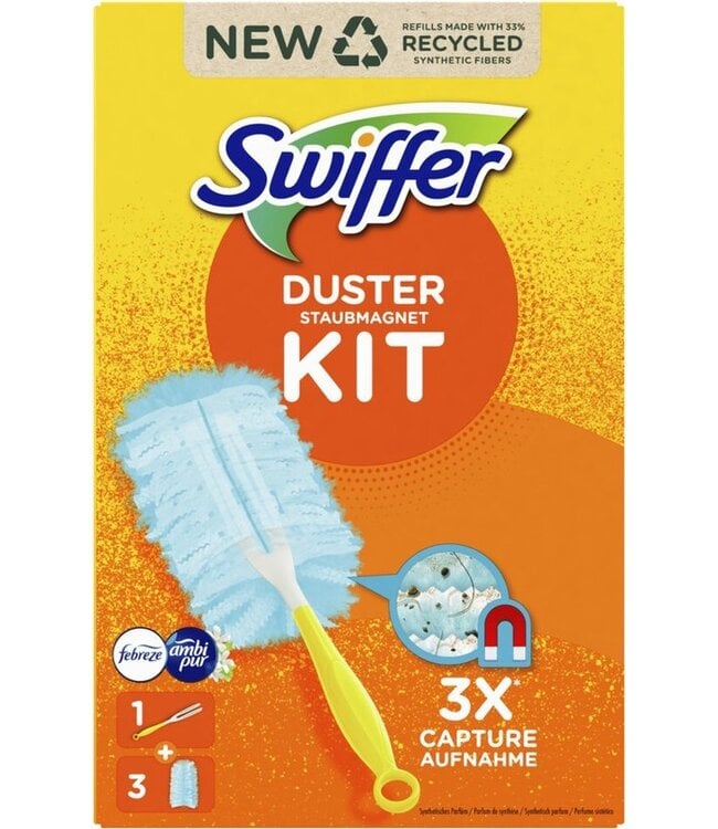 Swiffer Duster StarterKit  1 handvat + 3 navullingen
