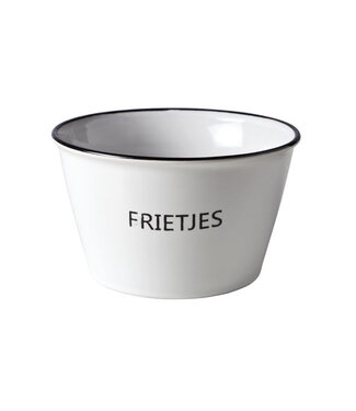 Cosy & Trendy Kom met tekst Frietjes - dia.13H7,5cm