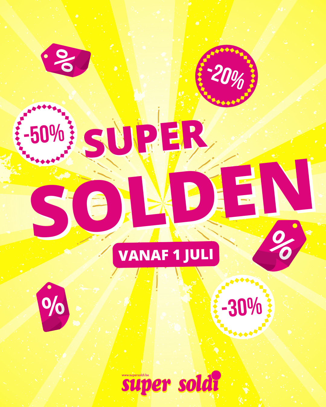 Profiteer van tal van kortingen tijdens onze koopjes dagen! van 01/07/25 t.e.m. 31/07/25