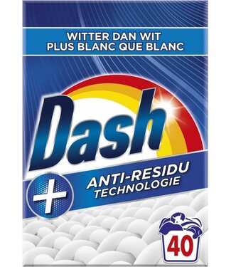 Dash Witter dan Wit - Waspoeder - 2,4kg - 40 wasbeurten