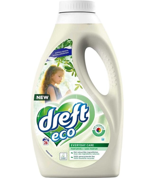 Dreft Wasmiddel - 1,43L - Eco Parfumvrij