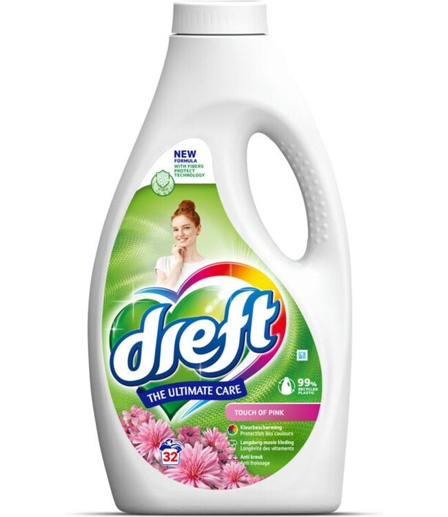 Dreft Wasmiddel - 1,44L - Ultimate Care - Touch of Pink