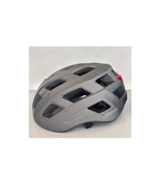 Benson Fietshelm met verlichting - Grijs - M