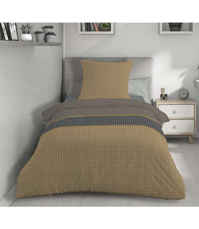 Dekbedovertrek Minerva Flanel 1-Persoons 140x200 cm + 1 Kussensloop 63x63 cm | Zacht & Warm  - Copy