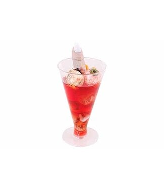 Cosy @ Home Glas Halloween Cocktail Rood 9x7xH15cm Kunststof