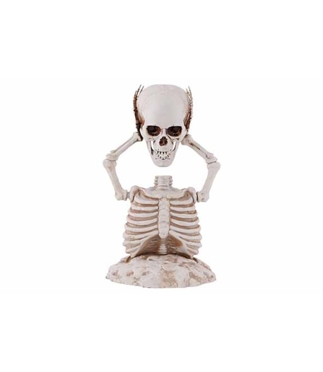 Cosy @ Home Skelet Natuur 25x13xH40cm Kunststof – Halloween Decoratie